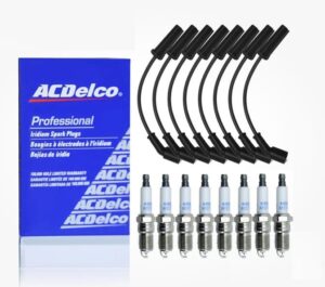 8x 9748UU Ignition Wire Set & 41-110 Spark Plugs For Chevy GMC 4.8L 5.3L 6.0L